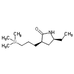 CAS 登录号：437755-09-4， (3R,5S)-5-乙基-3-[3-(三甲基硅烷基)丙基]-2-吡咯烷酮