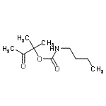 CAS 登录号：437988-59-5， 2-甲基-3-氧代-2-丁烷基丁基氨基甲酸酯
