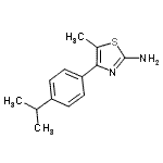 CAS 登录号：438218-20-3， 4-(4-异丙基苯基)-5-甲基-1,3-噻唑-2-胺