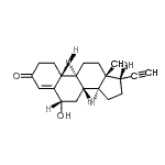 CAS 登录号:438244-33-8, (6alpha,17beta)-17-乙炔基-6,17-二羟雌-4-烯-3-酮