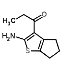 CAS 登录号：438532-24-2， 1-(2-氨基-5,6-二氢-4H-环戊二烯并[b]噻吩-3-基)-1-丙酮