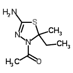 CAS 登录号：438540-30-8， 1-(5-氨基-2-乙基-2-甲基-1,3,4-噻二唑-3(2H)-基)乙酮