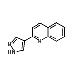 CAS 登录号：439106-87-3， 2-(1H-吡唑-4-基)喹啉