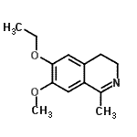 CAS 登录号：439146-82-4， 6-乙氧基-7-甲氧基-1-甲基-3,4-二氢异喹啉