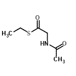 CAS 登录号：4396-62-7， S-乙基乙酰氨基硫代乙酸酯