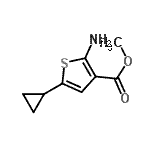 CAS 登录号：439692-97-4， 甲基2-氨基-5-环丙基-3-噻吩羧酸酯