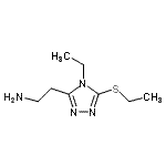 CAS 登录号：439854-34-9， 2-[4-乙基-5-(乙硫基)-4H-1,2,4-三唑-3-基]乙胺