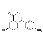 CAS 登录号：441015-85-6， (1R,2R,5R)-5-羟基-2-(4-甲基苯甲酰)环己烷羧酸