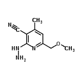 CAS 登录号：442658-20-0， 2-肼基-6-(甲氧基甲基)-4-甲基烟腈