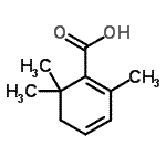 CAS 登录号：4430-99-3， 2,6,6-三甲基-1,3-环己二烯-1-羧酸