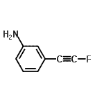 CAS 登录号：443129-73-5， 3-(氟乙炔基)苯胺