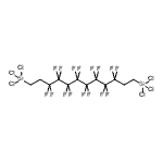 CAS 登录号：445303-83-3， (3,3,4,4,5,5,6,6,7,7,8,8,9,9,10,10-十六氟-1,12-十一烷二基)二(三氯硅烷)