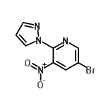 CAS 登录号：446284-40-8， 5-溴-3-硝基-2-(1H-吡唑-1-基)吡啶