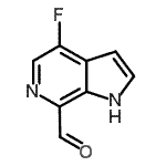 CAS 登录号：446284-46-4， 4-氟-1H-吡咯并[2,3-c]吡啶-7-甲醛