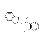 CAS 登录号：450353-04-5， N-(2,3-二氢-1H-茚-2-基)-2-甲基苯甲酰胺
