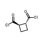 CAS 登录号：45775-91-5， (1R,2R)-1,2-环丁烷二羰基二氯化物