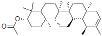 CAS 登录号：4586-65-6， psi-蒲公英甾醇乙酸酯