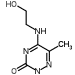 CAS 登录号：459212-61-4， 5-[(2-羟基乙基)氨基]-6-甲基-1,2,4-三嗪-3(2H)-酮