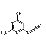 CAS 登录号：459437-59-3， 4-叠氮基-6-甲基-2-嘧啶胺