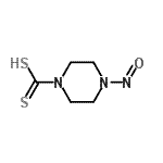 CAS 登录号：45946-66-5， 4-亚硝基-1-哌嗪二硫代甲酸