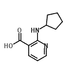 CAS 登录号：460363-30-8， 2-(环戊基氨基)烟酸