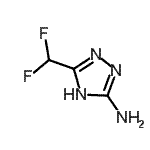 CAS 登录号：461430-01-3， 3-(二氟甲基)-1H-1,2,4-三唑-5-胺