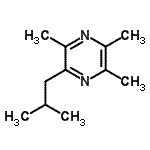 CAS 登录号：46187-37-5， 2-异丁基-3,5,6-三甲基吡嗪