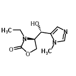 CAS 登录号：462100-58-9， (4R)-3-乙基-4-[(S)-羟基(1-甲基-1H-咪唑-5-基)甲基]-1,3-恶唑烷-2-酮