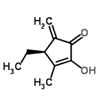 CAS 登录号：462116-56-9， (4R)-4-乙基-2-羟基-3-甲基-5-亚甲基-2-环戊烯-1-酮