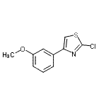 CAS 登录号：46295-54-9， 2-氯-4-(3-甲氧基苯基)噻唑
