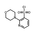 CAS 登录号：465514-17-4， 2-(4-吗啉基)-3-吡啶磺酰基氯化物