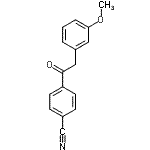 CAS 登录号：465514-67-4， 4-[(3-甲氧基苯基)乙酰基]苯甲腈