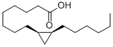 CAS 登录号：4675-60-9， (1R,2S)-rel-2-己基-环丙烷辛酸
