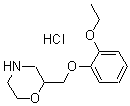 CAS 登录号:46817-91-8, 2-((2-乙氧基苯氧基)甲基)吗啉盐酸盐