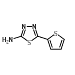 CAS 登录号：4683-00-5， 5-(2-噻吩基)-1,3,4-噻二唑-2-胺