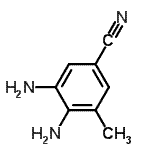 CAS 登录号：468741-03-9， 3,4-二氨基-5-甲基苯甲腈