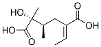 CAS 登录号:469-45-4, (2R,3R,E)-5-乙亚基-2-羟基-2,3-二甲基己二酸