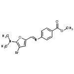 CAS 登录号：469895-89-4， 甲基4-[(E)-{[4-溴-5-(二甲基氨基)-2-呋喃基]亚甲基}氨基]苯甲酸酯