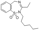 CAS#: 47122-52-1, 2,5-Dihydro-3-Ethyl-2-Hexyl-1,2,4-Benzothiadiazepine 1,1-Dioxide