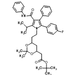 CAS 登录号：472967-95-6， 2-甲基-2-丙基(6-{2-[2-(4-氟苯基)-5-异丙基-3-苯基-4-(苯基氨基甲酰)-1H-吡咯-1-基]乙基}-2,2-二甲基-1,3-二恶烷-4-基)乙酸酯