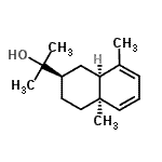 CAS 登录号：473-17-6， 2-[(2R,4aR,8aS)-4A,8-二甲基-1,2,3,4,4A,8A-六氢-2-萘基]-2-丙醇