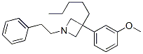 CAS 登录号:47420-35-9, 3-(3-甲氧基苯基)-3-戊基-1-苯乙基吖丁啶