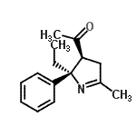 CAS 登录号：474556-11-1， 1-[(2R,3S)-2-乙基-5-甲基-2-苯基-3,4-二氢-2H-吡咯-3-基]乙酮