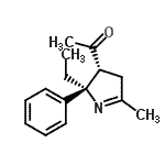 CAS 登录号：474556-19-9， 1-[(2R,3R)-2-乙基-5-甲基-2-苯基-3,4-二氢-2H-吡咯-3-基]乙酮