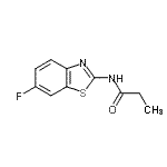 CAS#: 476297-58-2, N-(6-Fluoro-1,3-Benzothiazol-2-Yl)Propanamide