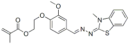 CAS#: 47660-35-5, 2-[2-Methoxy-4-[[(3-Methyl-3H-Benzothiazol-2-Ylidene)Hydrazono]Methyl]Phenoxy]Ethyl Methacrylate