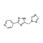 CAS 登录号：477852-54-3， 4-[5-(1H-1,2,4-三唑-1-基甲基)-1H-1,2,4-三唑-3-基]吡啶