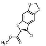 CAS 登录号：478400-02-1， 甲基7-氯噻吩并[2,3-f][1,3]苯并二氧戊环-6-羧酸酯