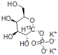 CAS 登录号：478518-78-4， alpha-D-吡喃半乳糖-1-13C1-(磷酸二氢酯)二钾盐