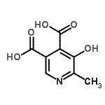 CAS#: 479-30-1, 5-Hydroxy-6-Methyl-3,4-Pyridinedicarboxylic Acid